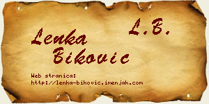 Lenka Biković vizit kartica